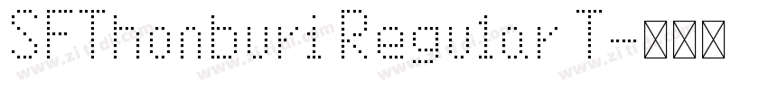 SFThonburi Regular T字体转换